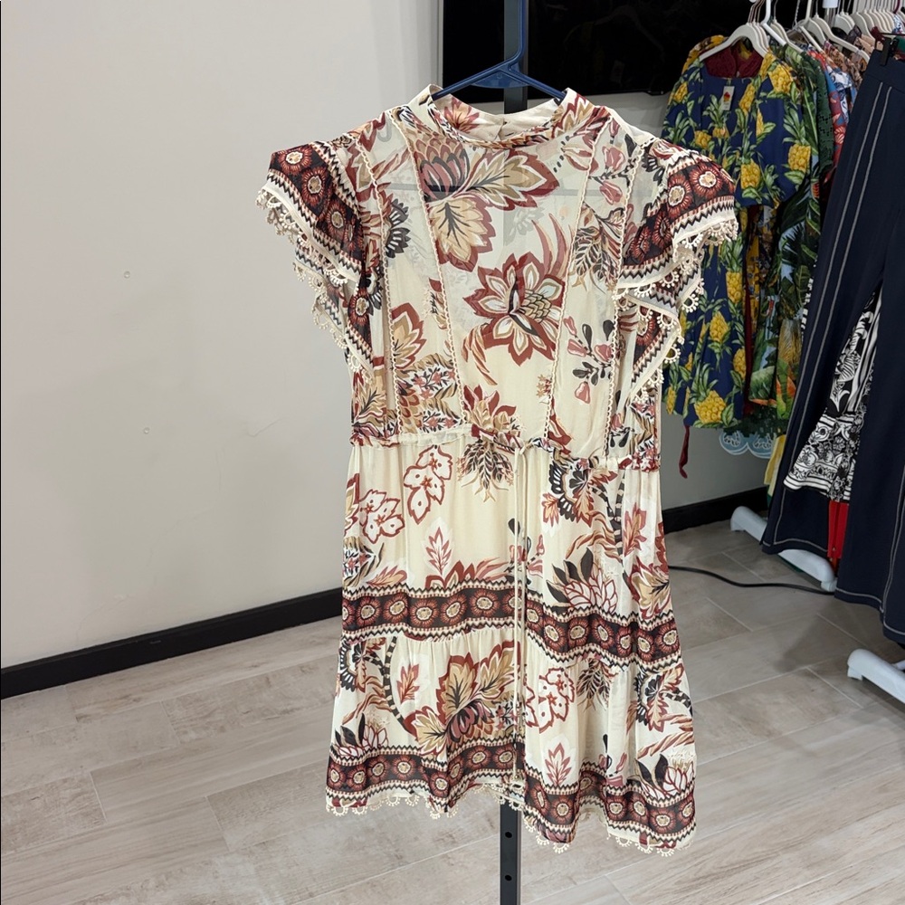FARM Rio Sand Aura Floral Mini Dress - Picture 16 of 16